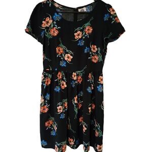 Old Navy Floral Mini Baby Doll Dress